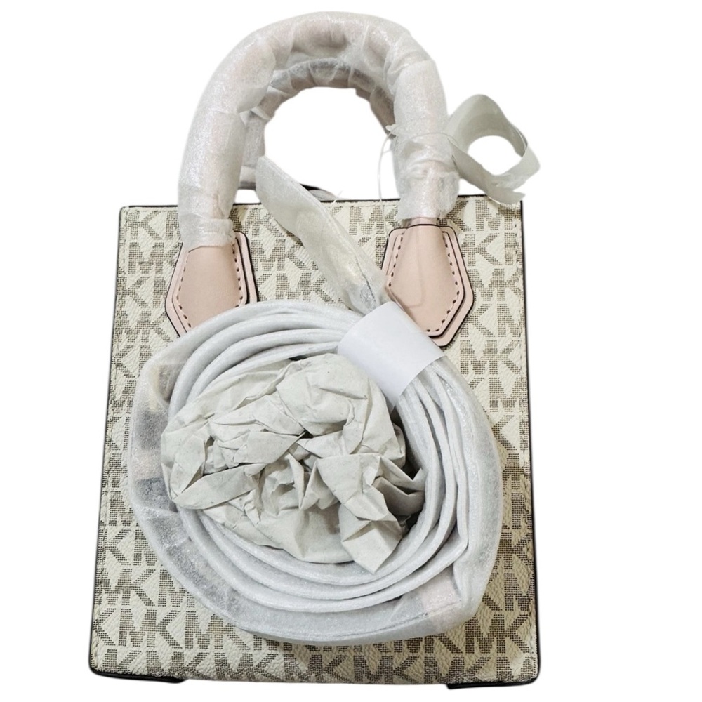 Michael Kors Mercer Pink and Cream‎ Crossbody Bag - Picture 8 of 11